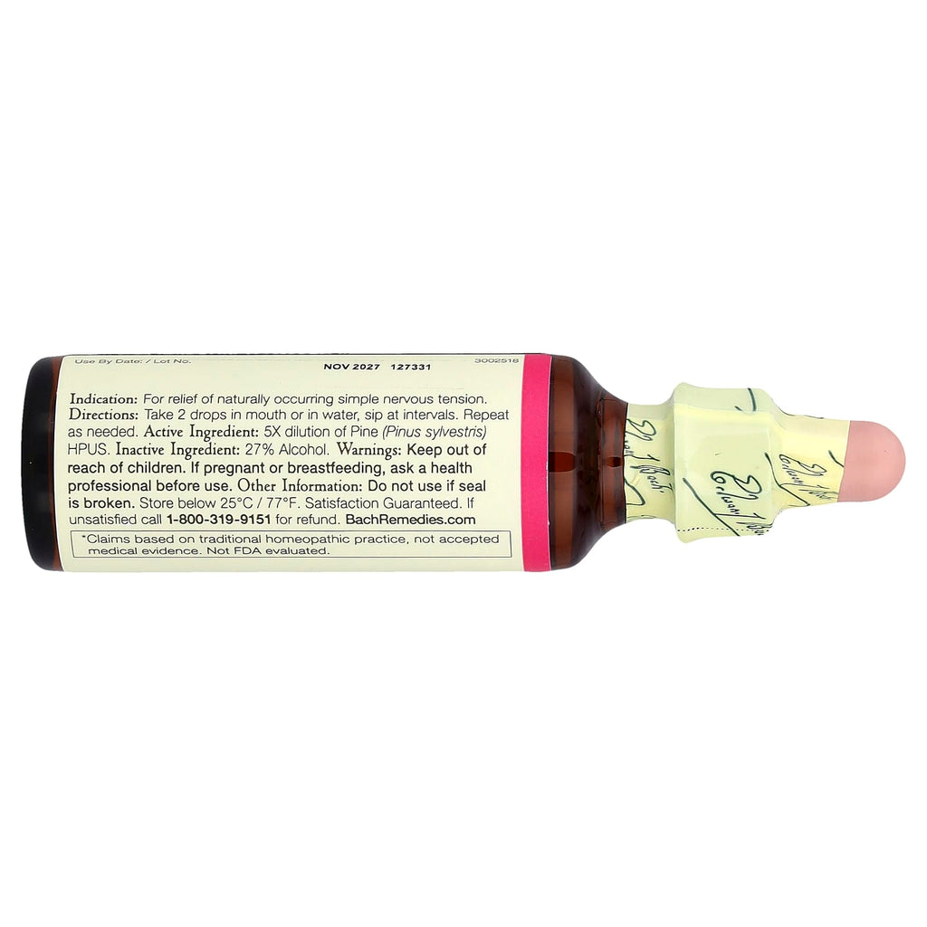 Bach, Original Flower Remedies, Pine, 0.7 fl oz (20 ml)