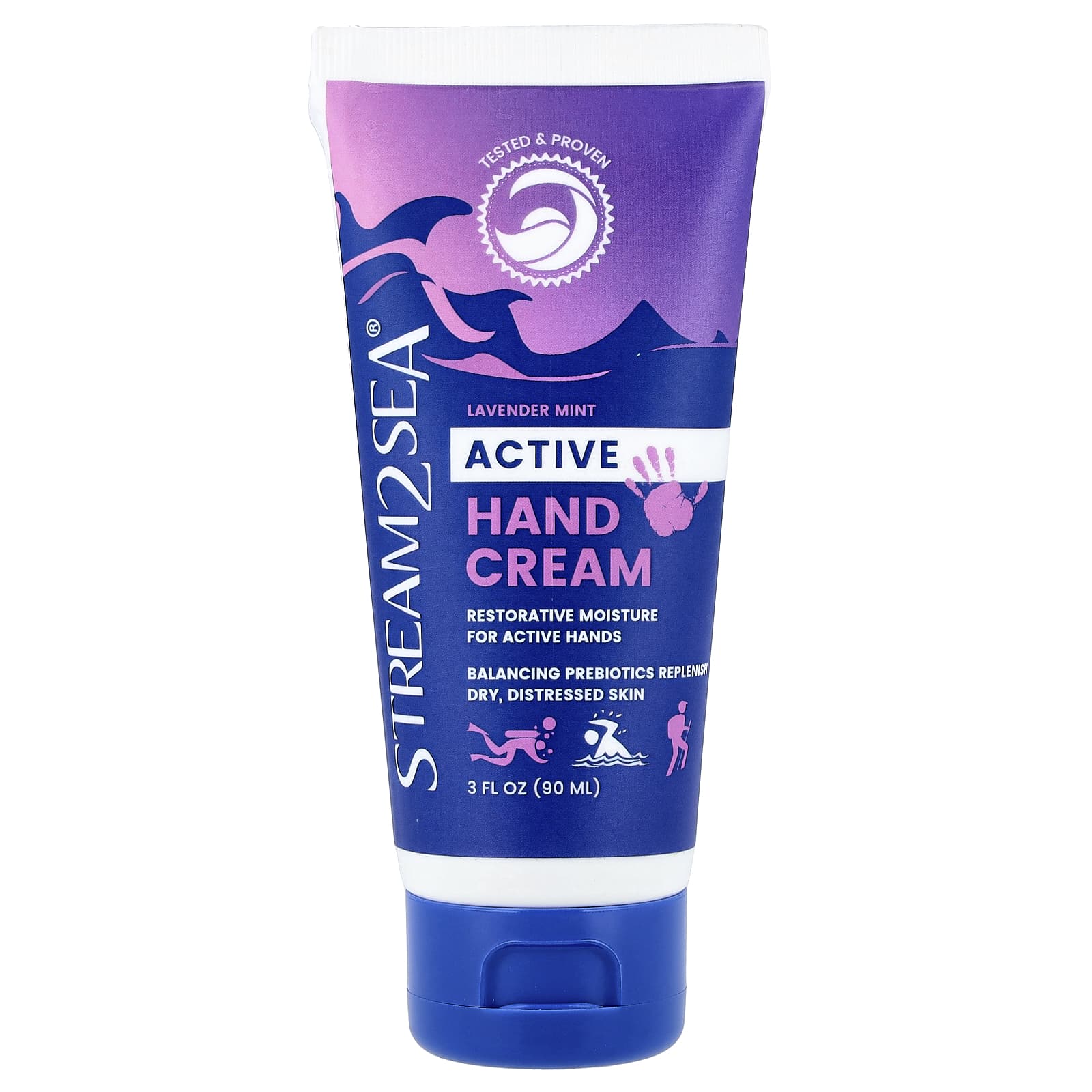 Stream2Sea, Active Hand Cream, Lavender Mint , 3 fl oz (90 ml)