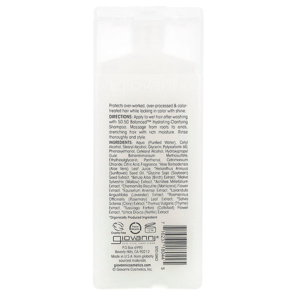 Giovanni, 50:50 Balanced™, Hydrating-Calming Conditioner, For Normal to Dry Hair, 2 fl oz (60 ml)