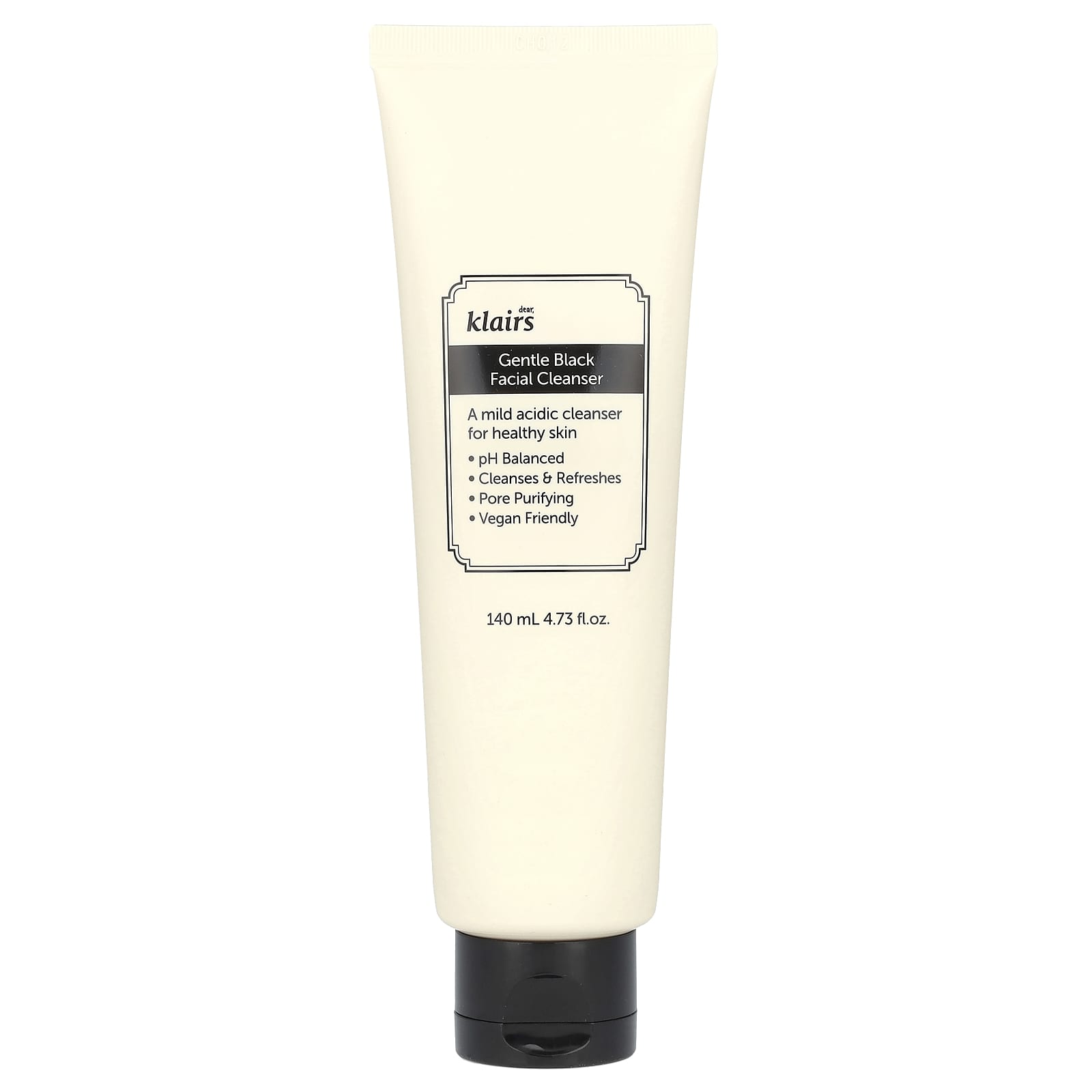 Dear, Klairs, Gentle Black Facial Cleanser, 4.73 fl oz (140 ml)