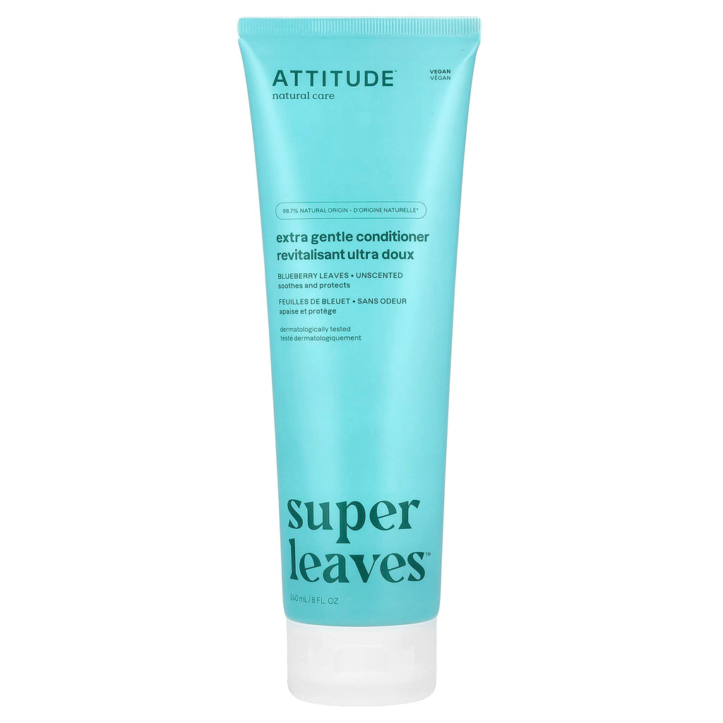 ATTITUDE, Super Leaves™, Extra Gentle Conditioner, Unscented, 8 fl oz (240 ml)