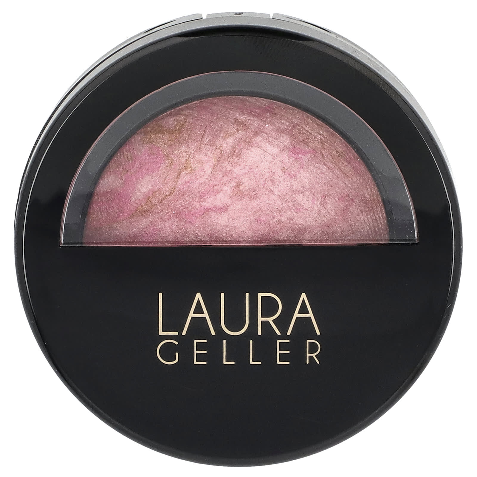 Laura Geller, Baked Blush-N-Brighten, Marbleized Blush, 0018032B Pink Buttercream, 0.16 oz (4.5 g)