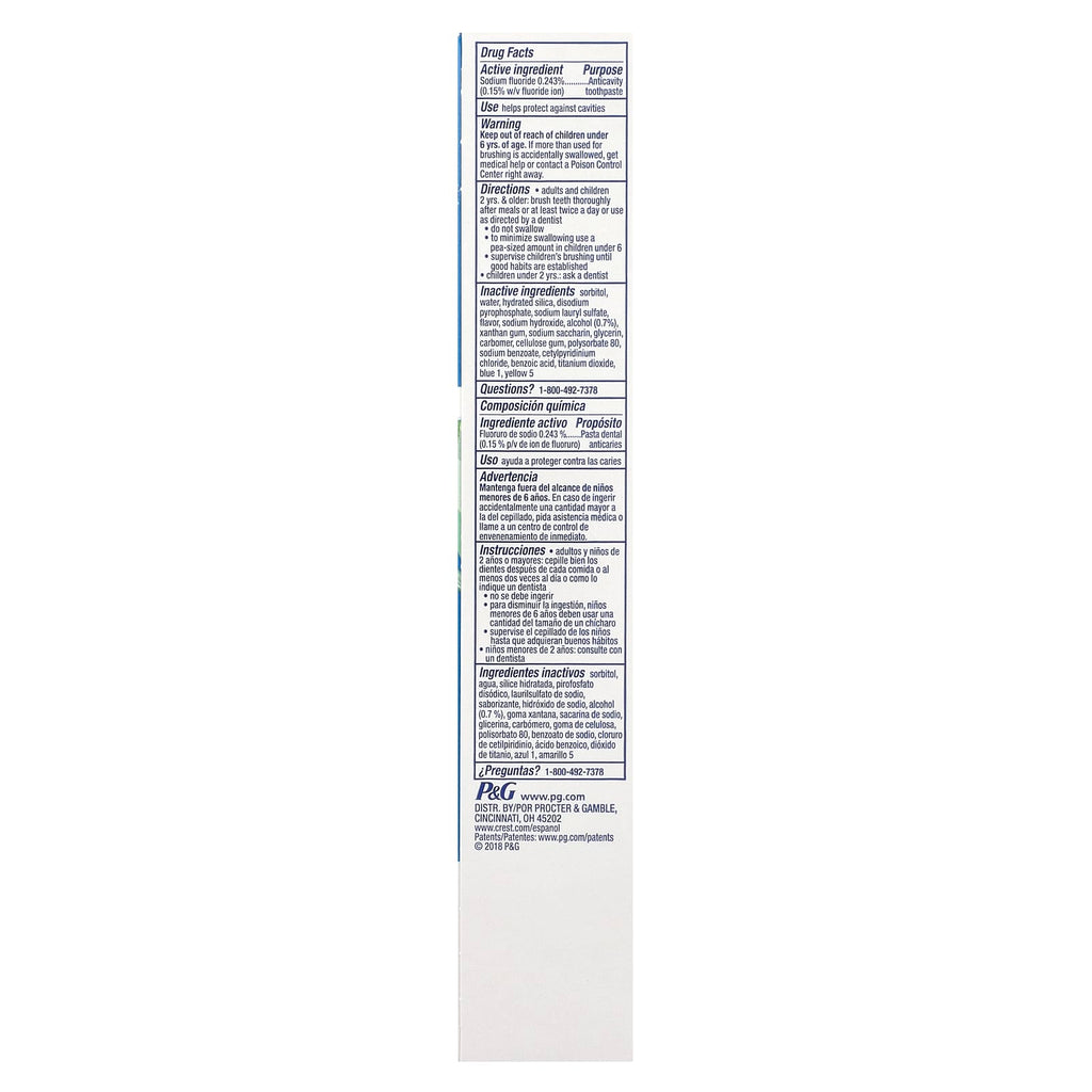 Crest, Complete Plus™, Scope® + Whitening, Fluoride Toothpaste, Minty Fresh Striped , 3 Pack, 5.4 oz (153 g) Each