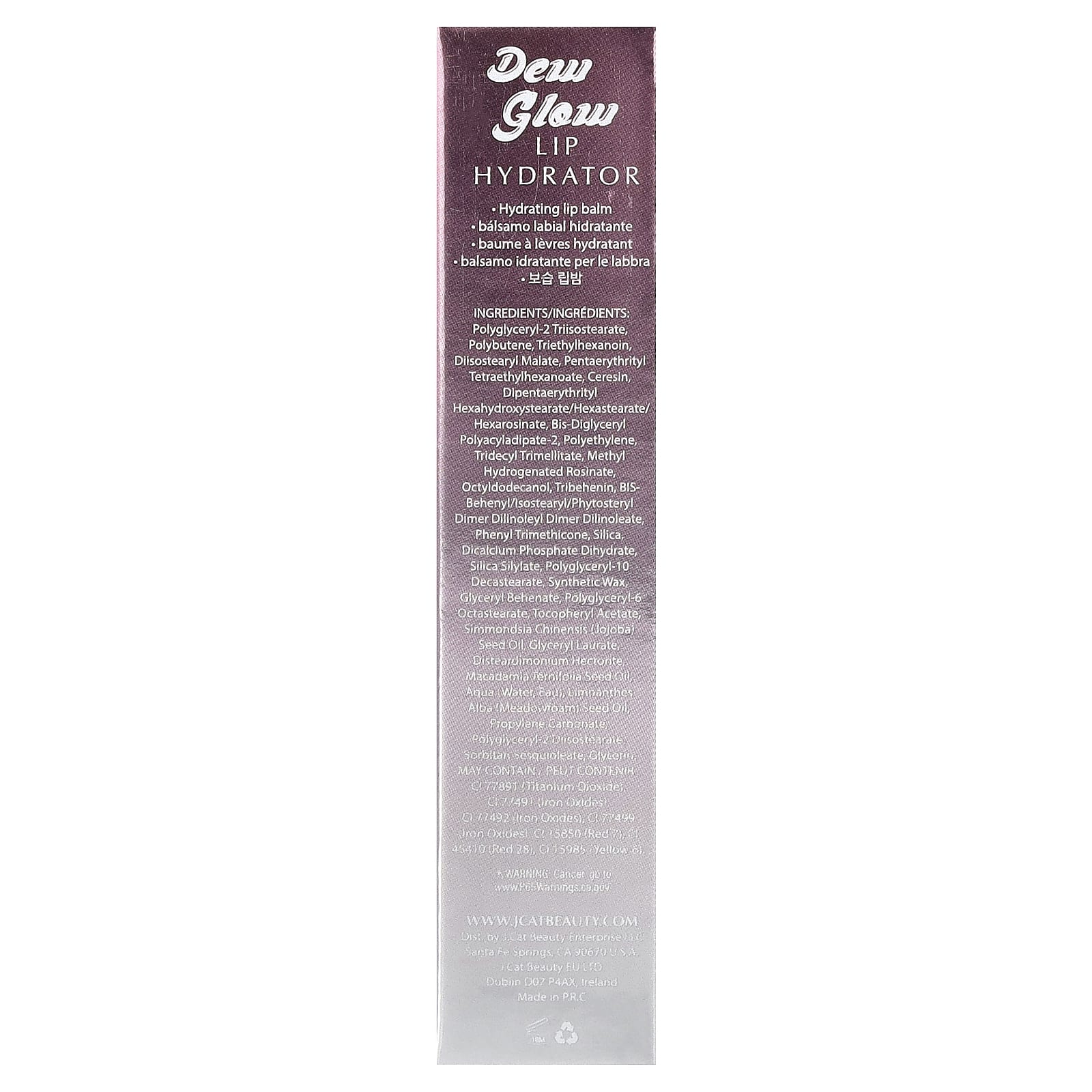 J.Cat Beauty, Dew Glow, Lip Hydrator, DLB103 Dew-Hydrate , 0.12 oz (3.4 g)