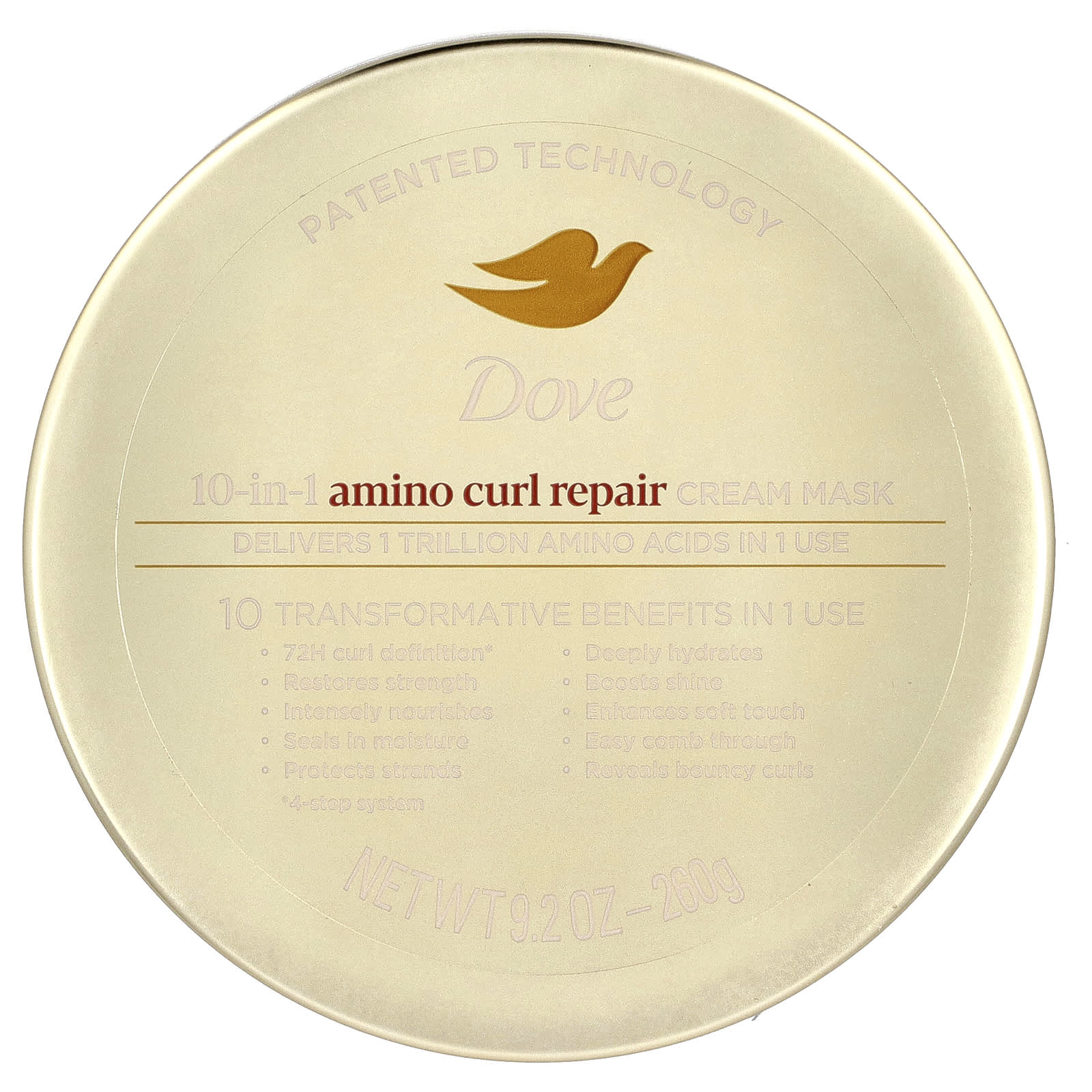 Dove, Amino Curl Repair, 10 in 1 Cream Mask, 9.2 oz (260 g)