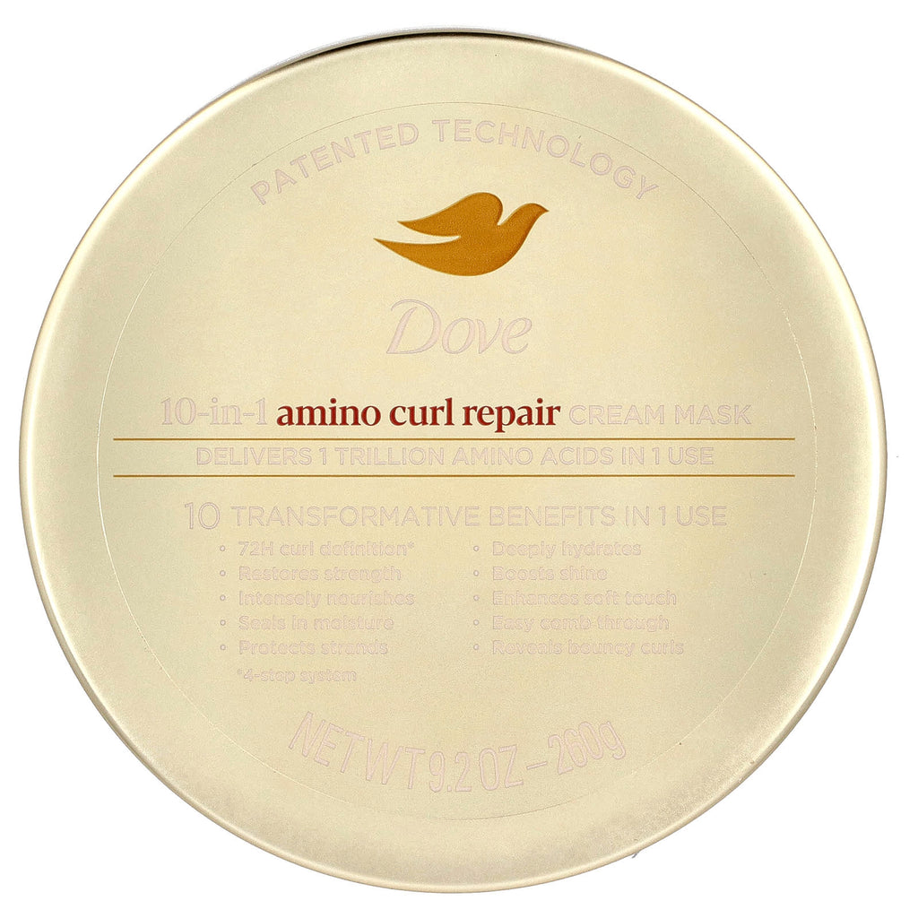 Dove, Amino Curl Repair, 10 in 1 Cream Mask, 9.2 oz (260 g)