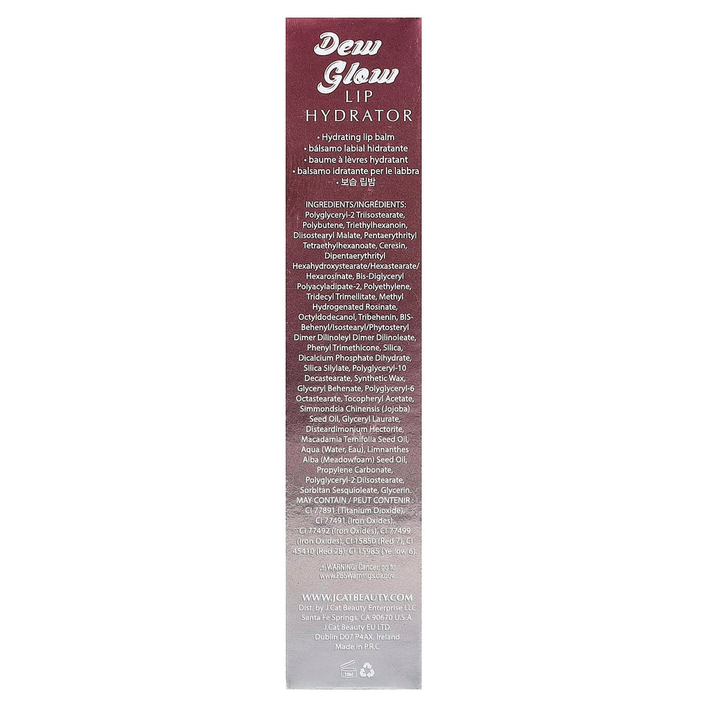 J.Cat Beauty, Dew Glow, Lip Hydrator, DLB104 Burst of Shine, 0.12 oz (3.4 g)