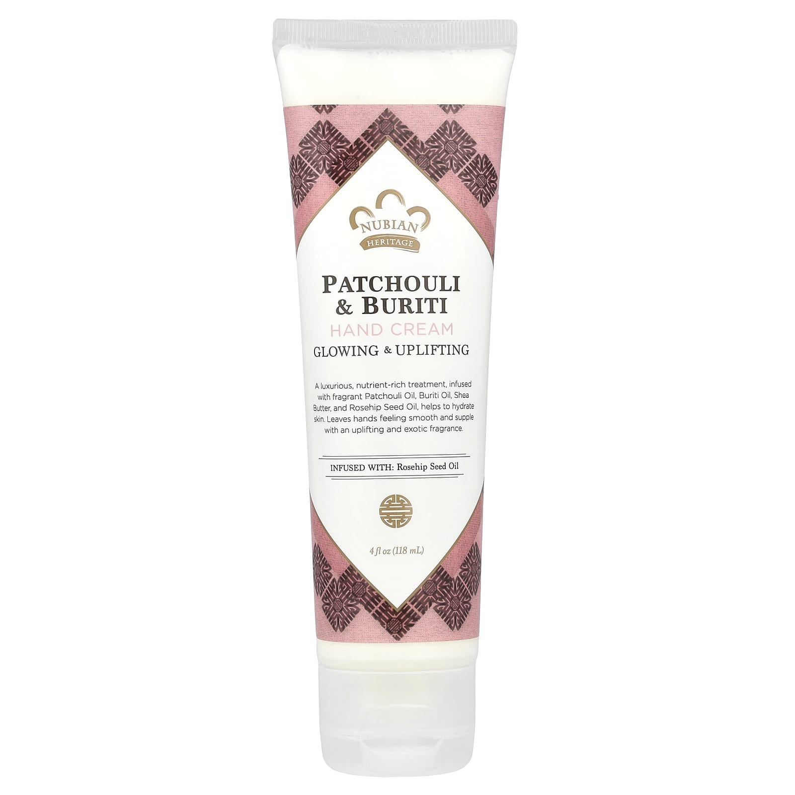 Nubian Heritage, Hand Cream, Patchouli & Buriti, 4 fl oz (118 ml)