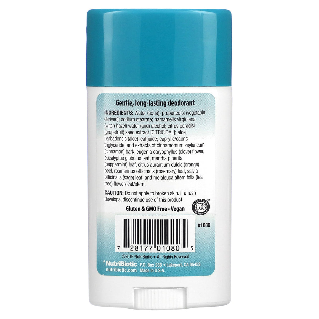 NutriBiotic, Deodorant, Tea Tree, 2.6 oz (75 g)