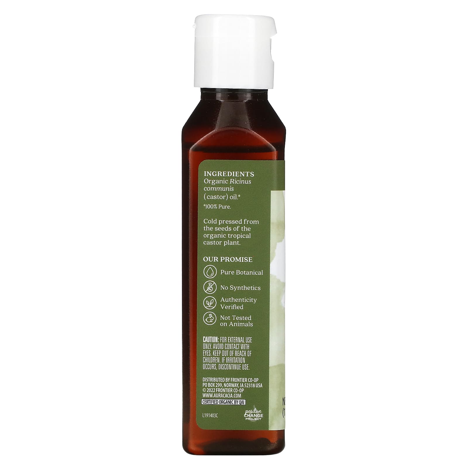 Aura Cacia, Skin Care Oil, Castor, 4 fl oz (118 ml)