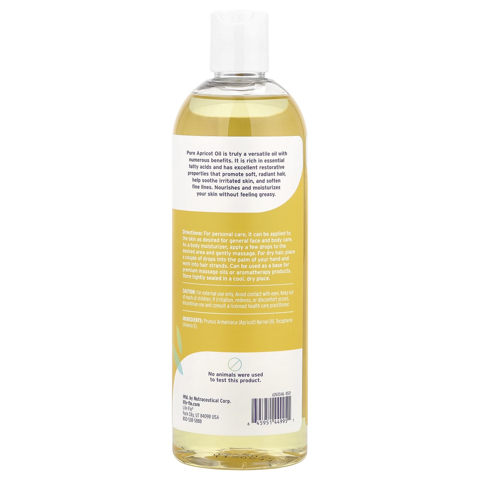 Life-flo, Pure Apricot Oil, 16 fl oz (473 ml)