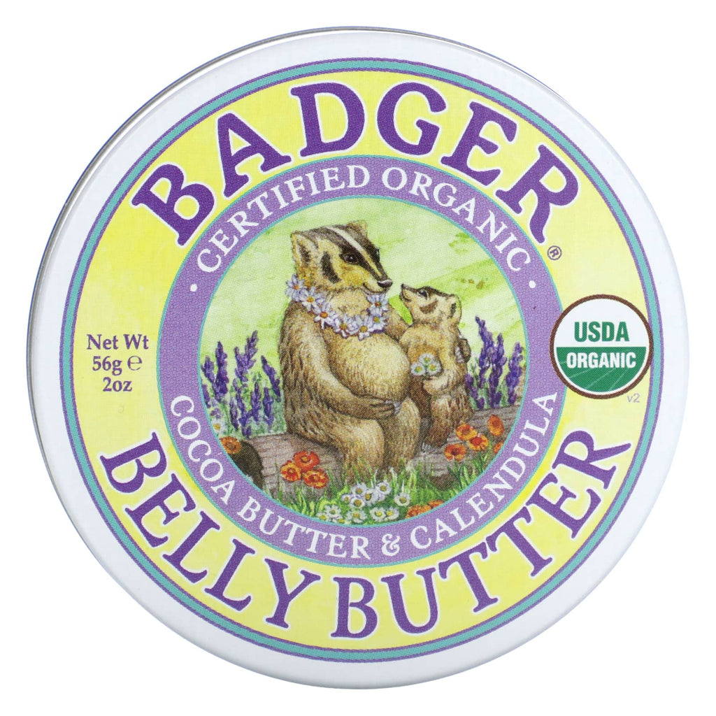 Badger, Organic Belly Butter, Cocoa Butter & Calendula, 2 oz (56 g)