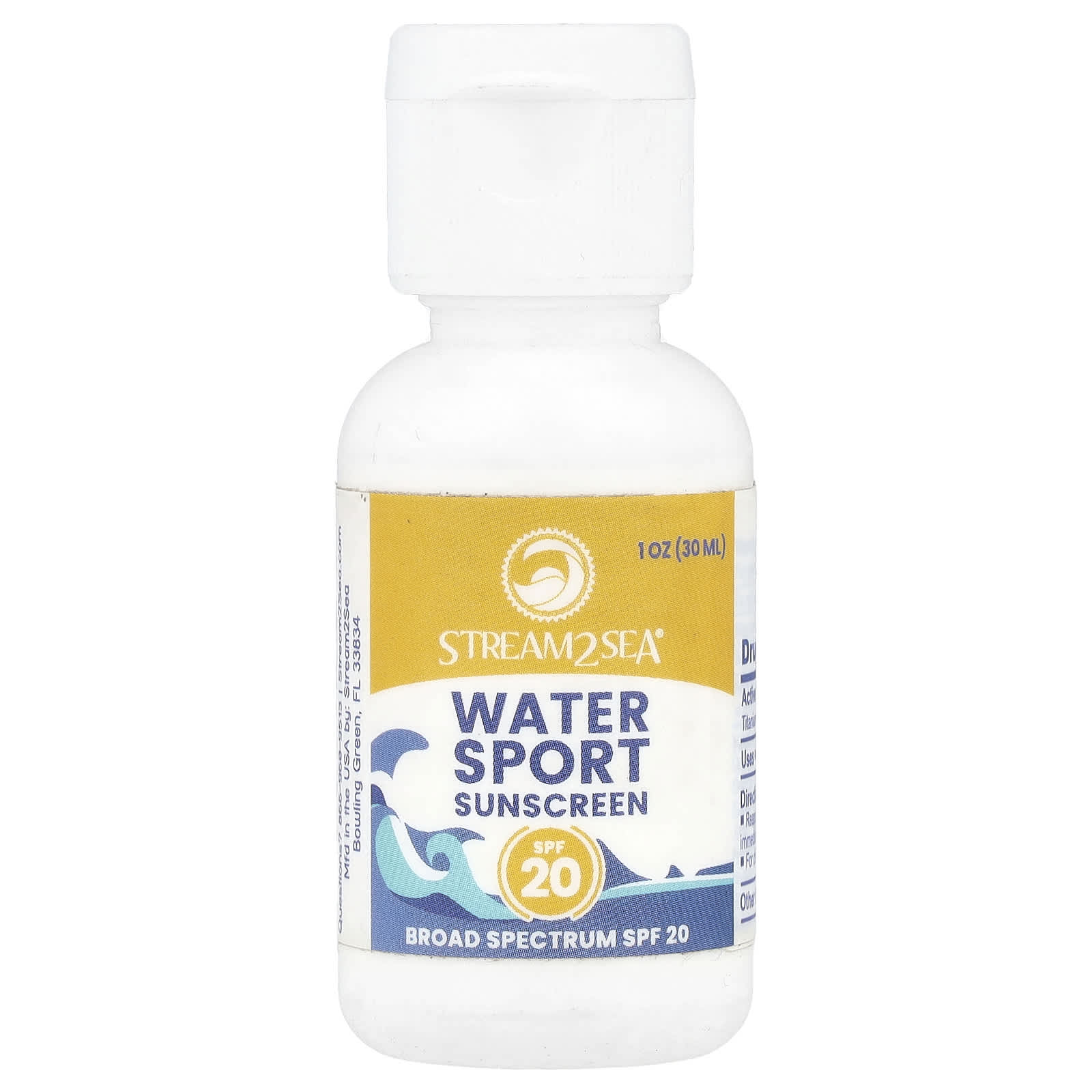 Stream2Sea, Water Sport Sunscreen, SPF 20, 1 oz (30 ml)