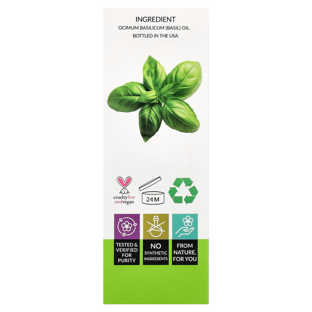 artnaturals, Essential Oil, Basil, 4 fl oz (118 ml)