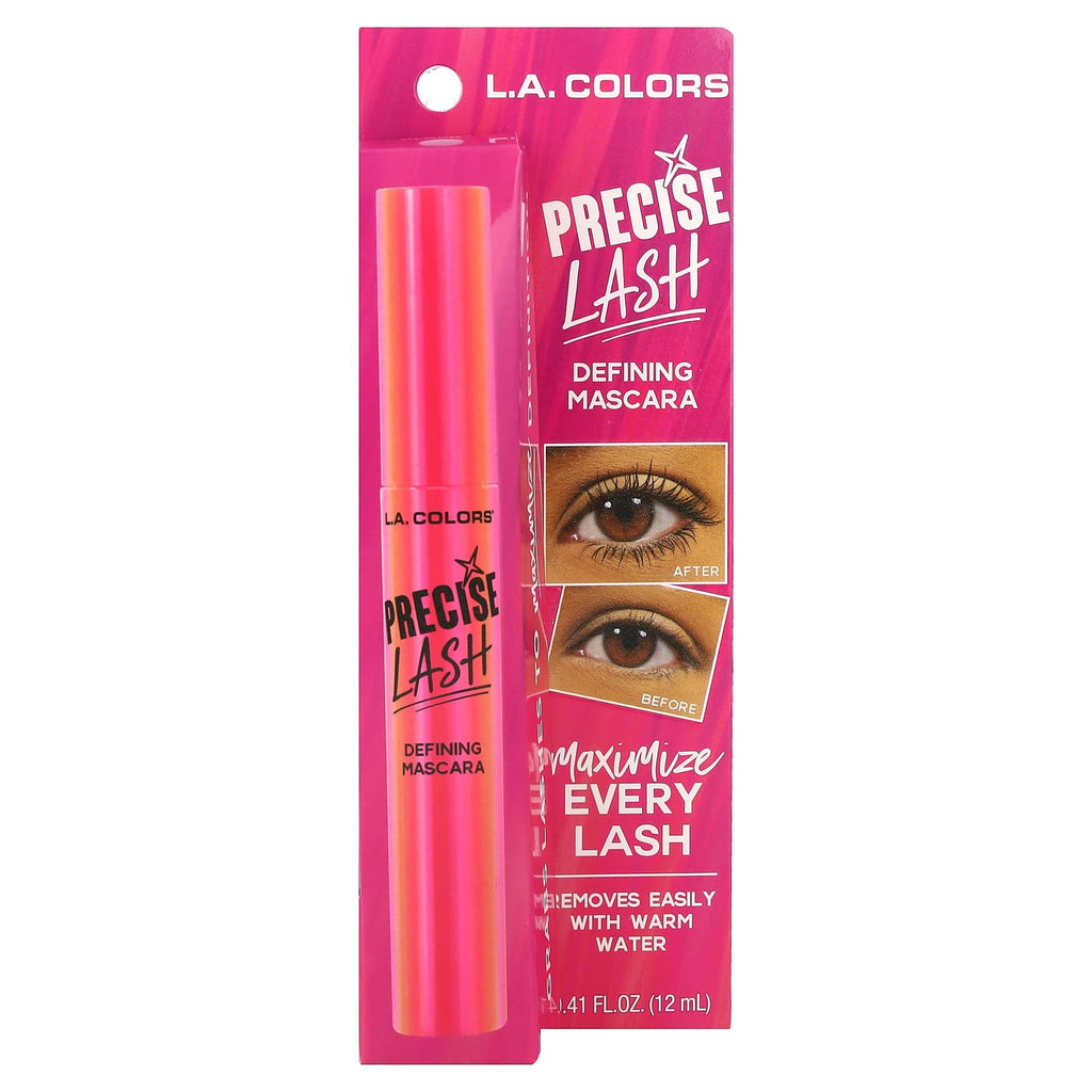 L.A. Colors, Precise Lash, Defining Mascara, CBMS814 Black , 0.41 fl oz (12 ml)