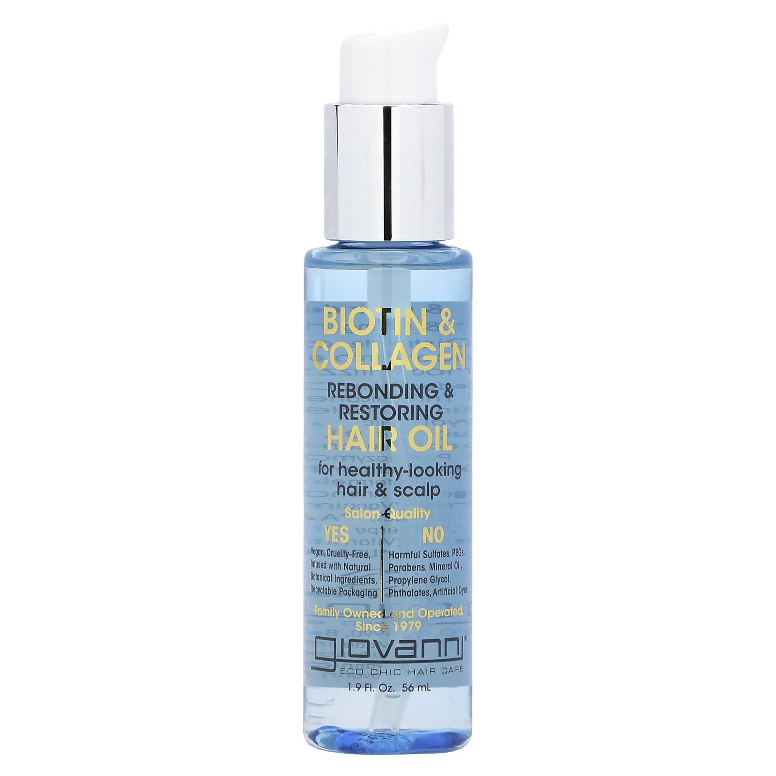 Giovanni, Biotin & Collagen Rebonding & Restoring Hair Oil, 1.9 fl oz (56 ml)