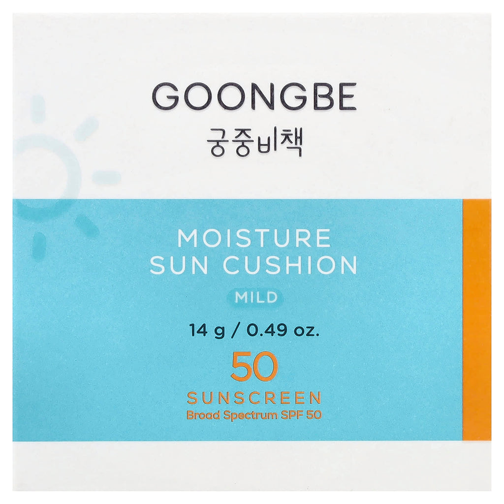 Goongbe, Moisture Sun Cushion Sunscreen, Mild, SPF 50, 0.49 oz (14 g)