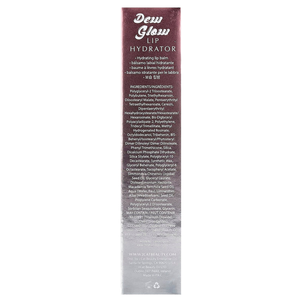J.Cat Beauty, Dew Glow, Lip Hydrator, DLB107 Melting Your Heart, 0.12 oz (3.4 g)