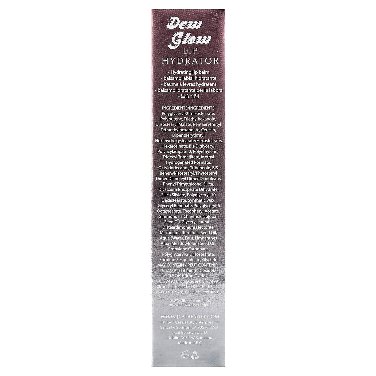 J.Cat Beauty, Dew Glow, Lip Hydrator, DLB107 Melting Your Heart, 0.12 oz (3.4 g)