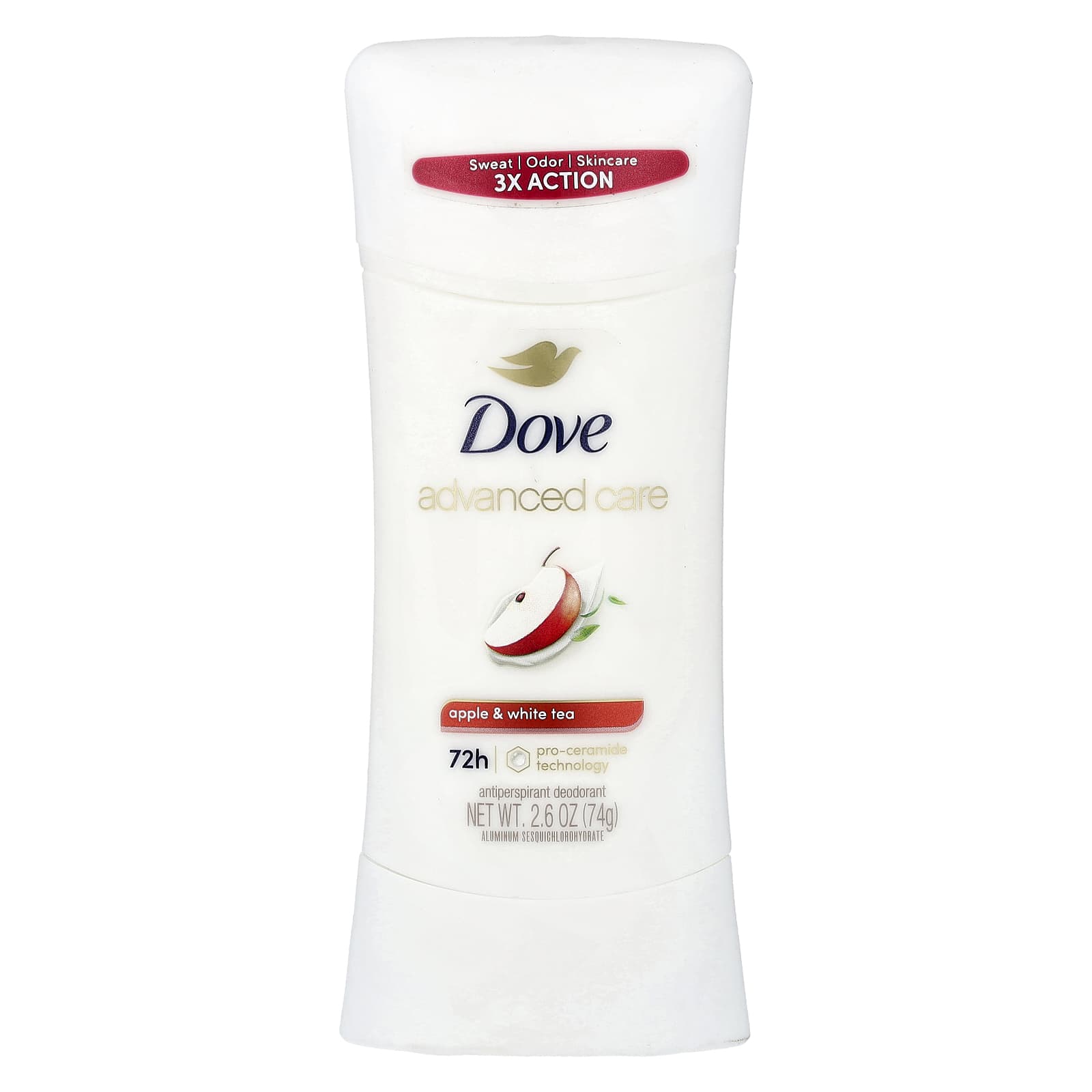 Dove, Advanced Care, Antiperspirant Deodorant, Apple & White Tea, 2.6 oz (74 g)