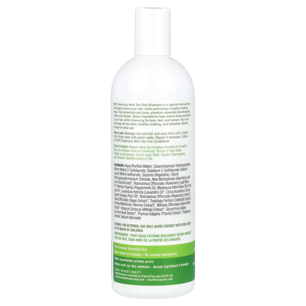 Beauty Without Cruelty, Shampoo, Rosemary Mint Tea Tree, 16 fl oz (473 ml)