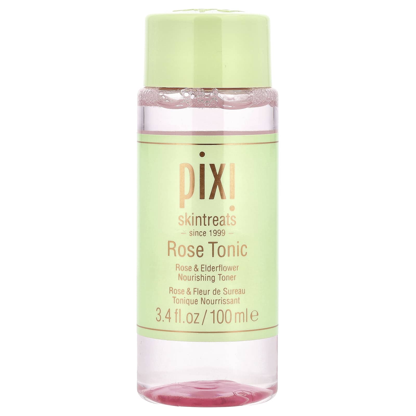 Pixi Beauty, Rose Tonic, Rose & Elderberry Nourishing Toner, Alcohol Free, 3.4 fl oz (100 ml)