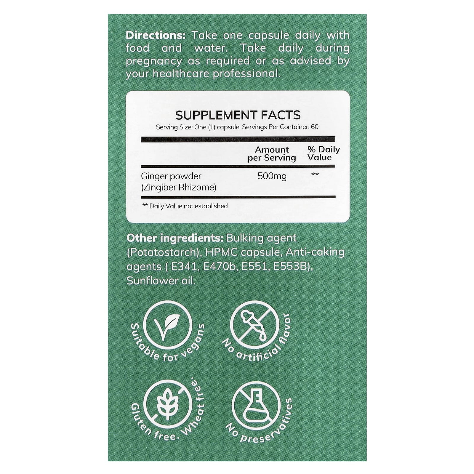 Conceive Plus, Morning Sickness Relief, 500 mg, 60 Capsules