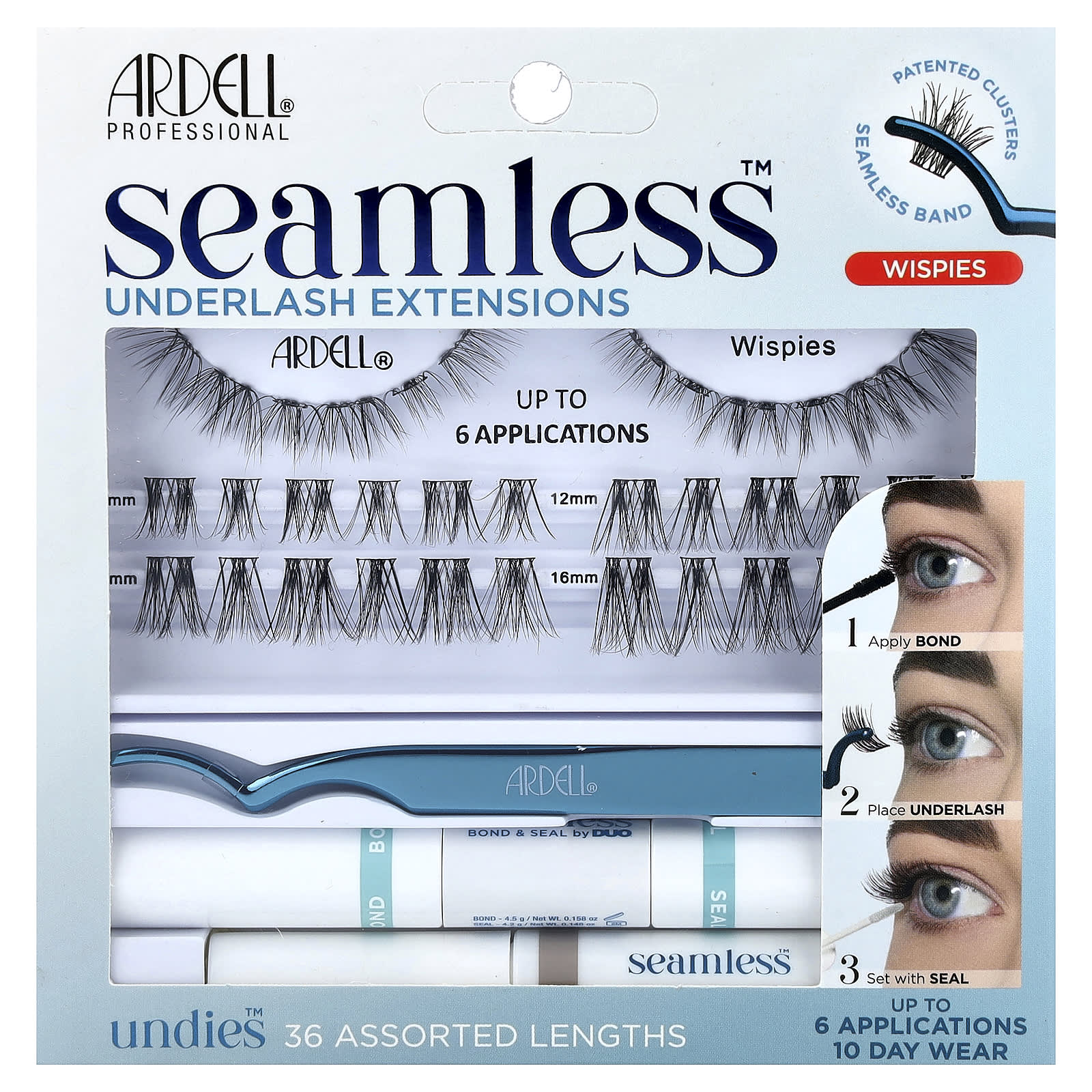 Ardell, Seamless™, Underlash Extensions Kit, Wispies , 39 Piece Kit