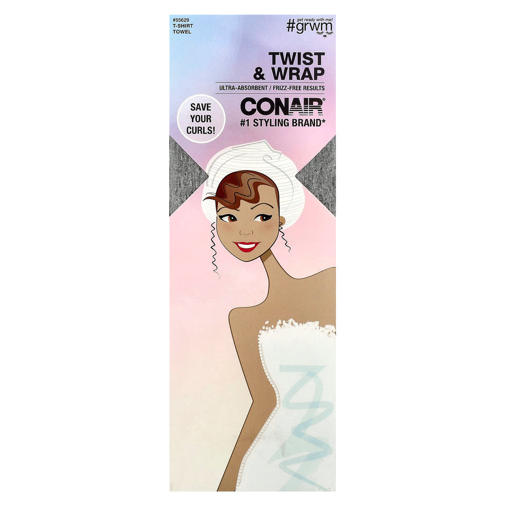 Conair, Twist & Wrap T-Shirt Towel , 1 Towel