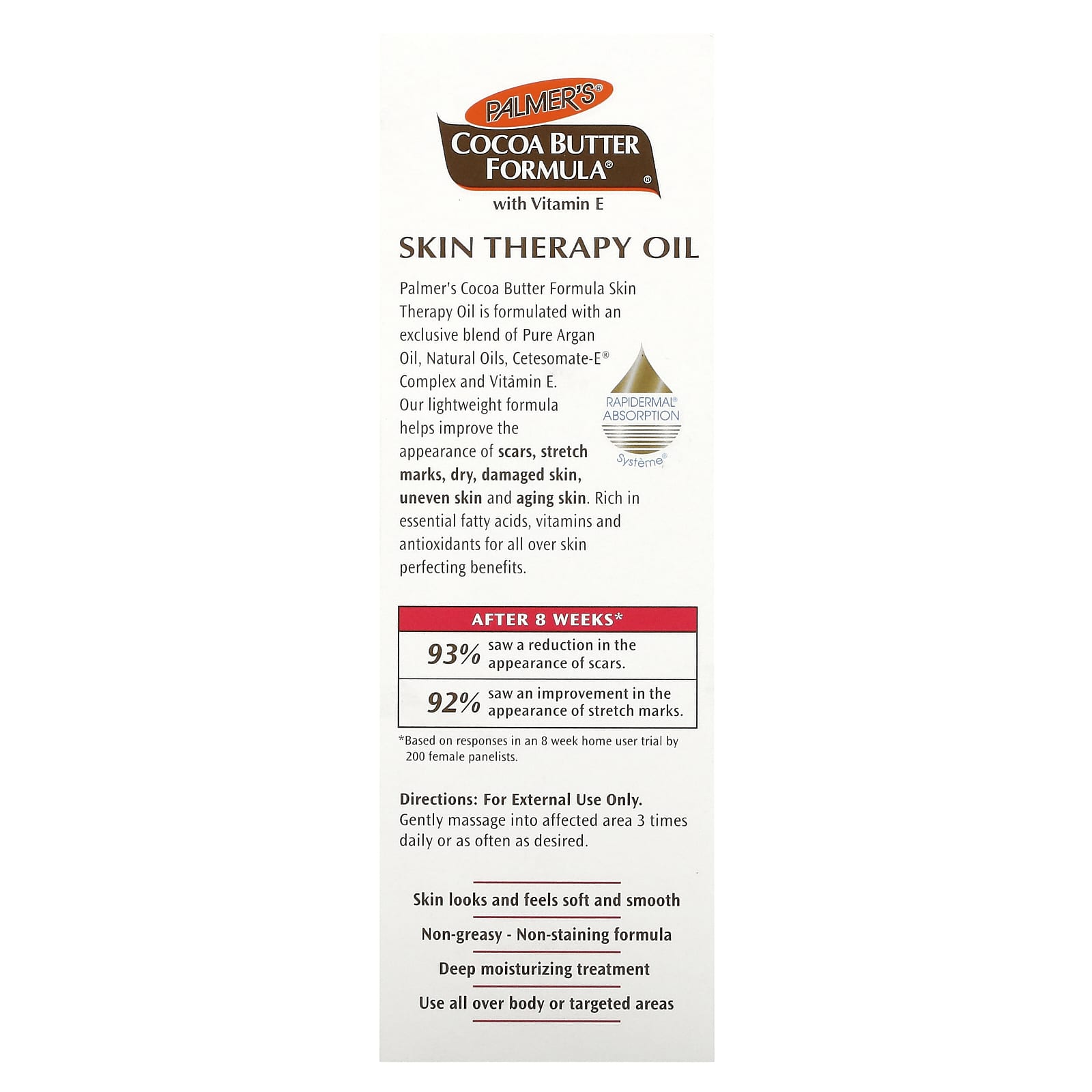 Palmer's, Cocoa Butter Formula® with Vitamin E, Skin Therapy Oil, Rosehip Fragrance, 5.1 fl oz (150 ml)