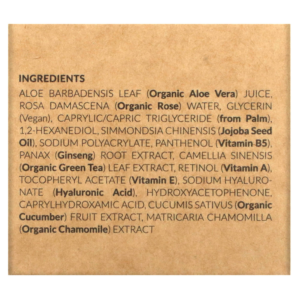 Tree To Tub, Retinol Anti Aging & Wrinkle Night Moisturizer, Hyaluronic Acid Face Cream for Dry, Sensitive Skin, 1.7 fl oz (50 ml)