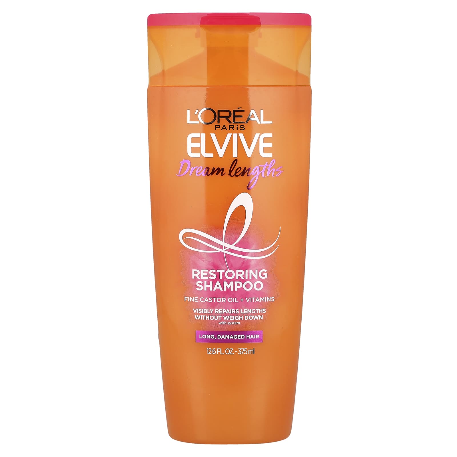 L'Oréal, Elvive, Dream Lengths, Restoring Shampoo, Long, Damaged Hair, 12.6 fl oz (375 ml)