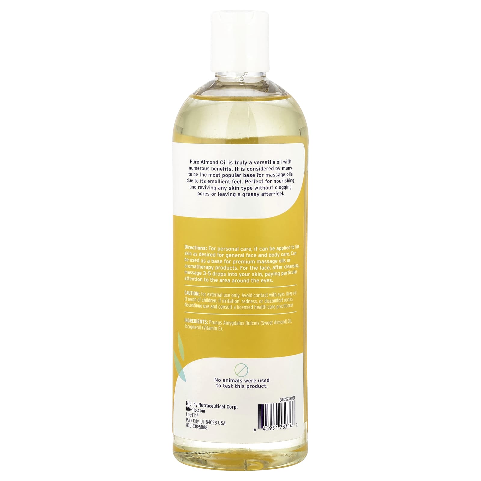 Life-flo, Pure Almond Oil, 16 fl oz (473 ml)
