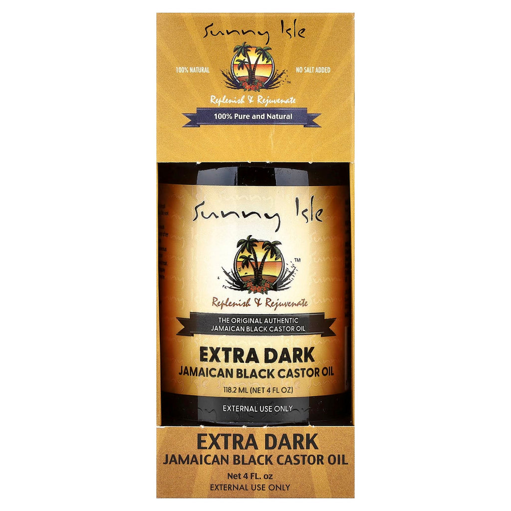 Sunny Isle, Extra Dark Jamaican Black Castor Oil, 4 fl oz (118.2 ml)