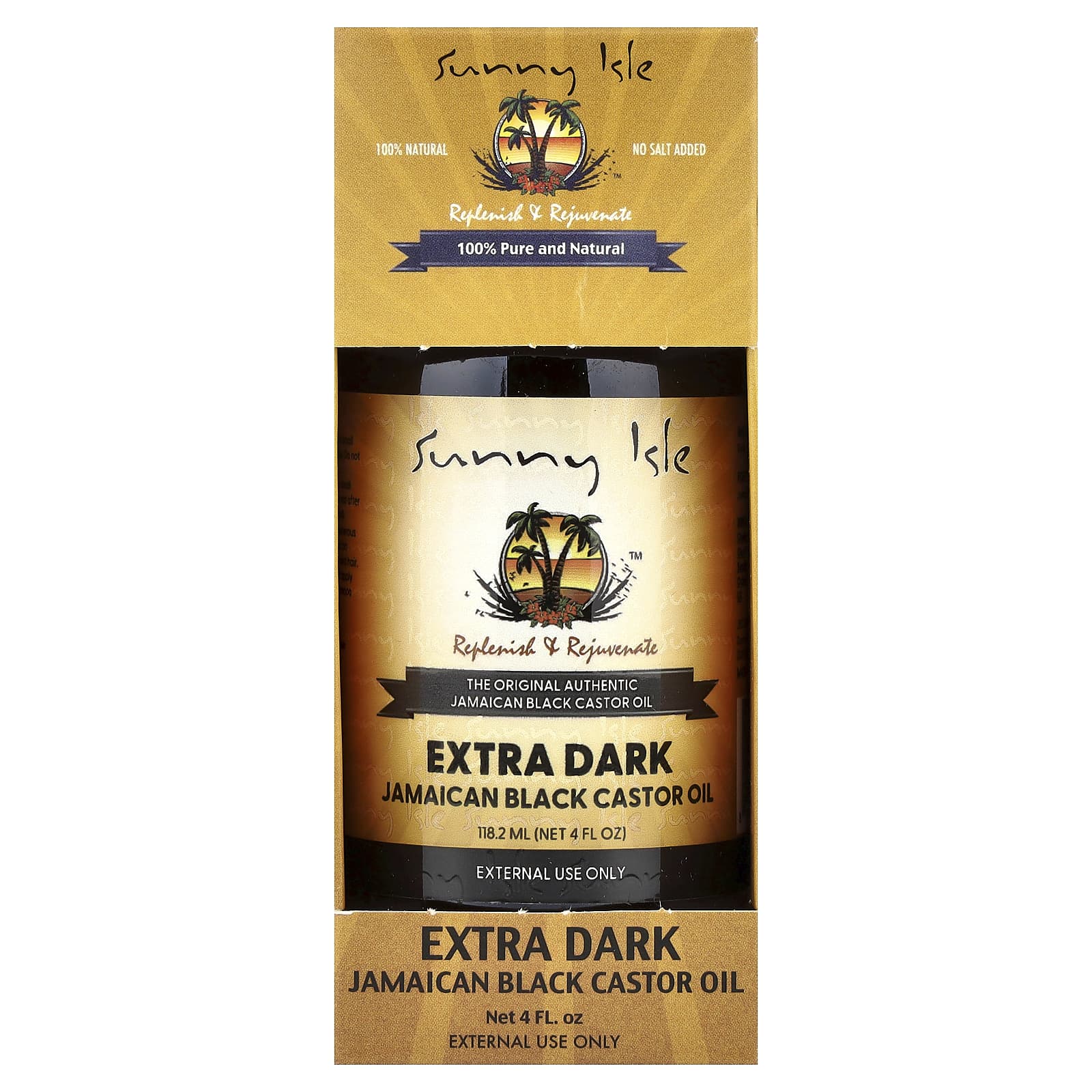 Sunny Isle, Extra Dark Jamaican Black Castor Oil, 4 fl oz (118.2 ml)