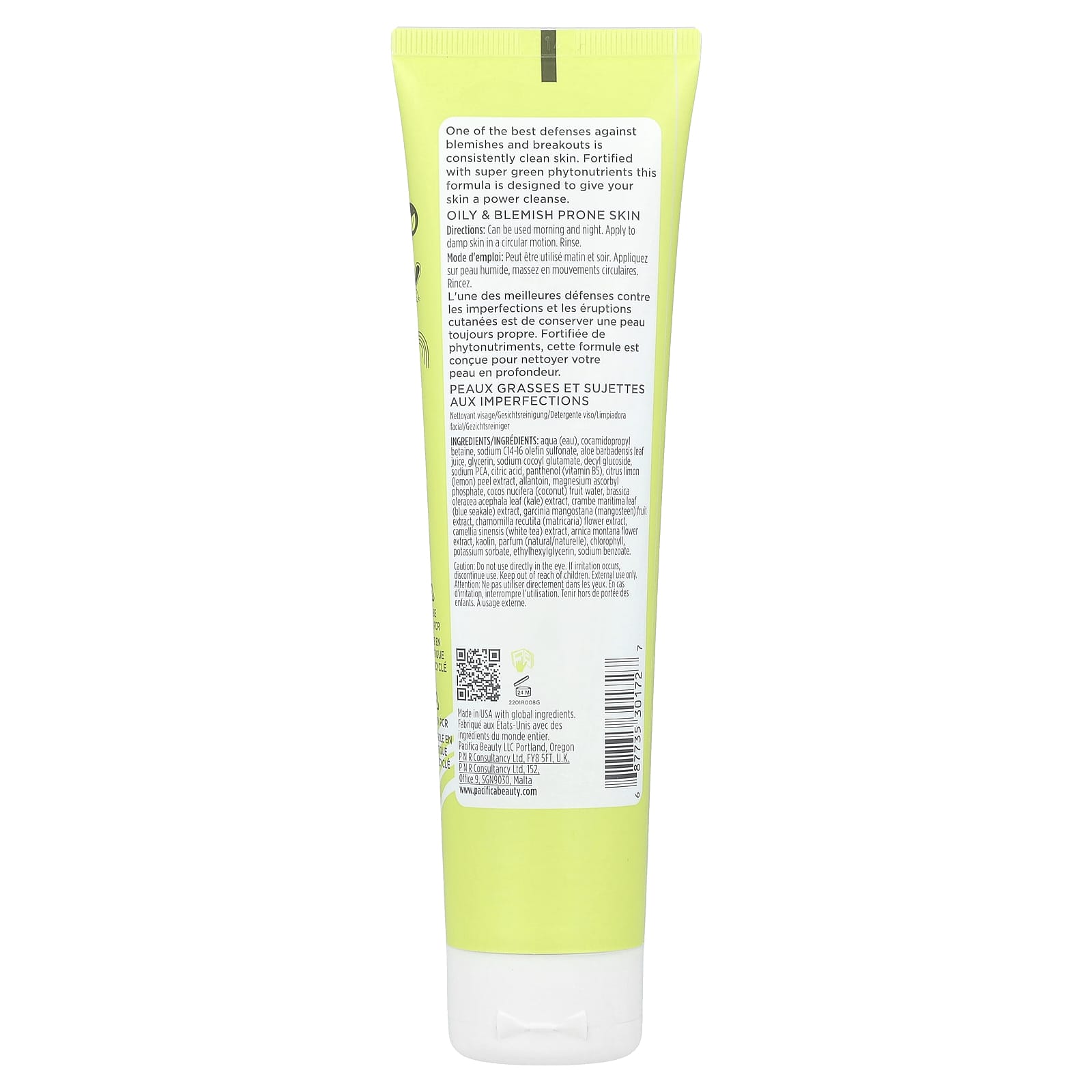 Pacifica, Kale Detox, Deep Cleansing Face Wash, 5 fl oz (147 ml)