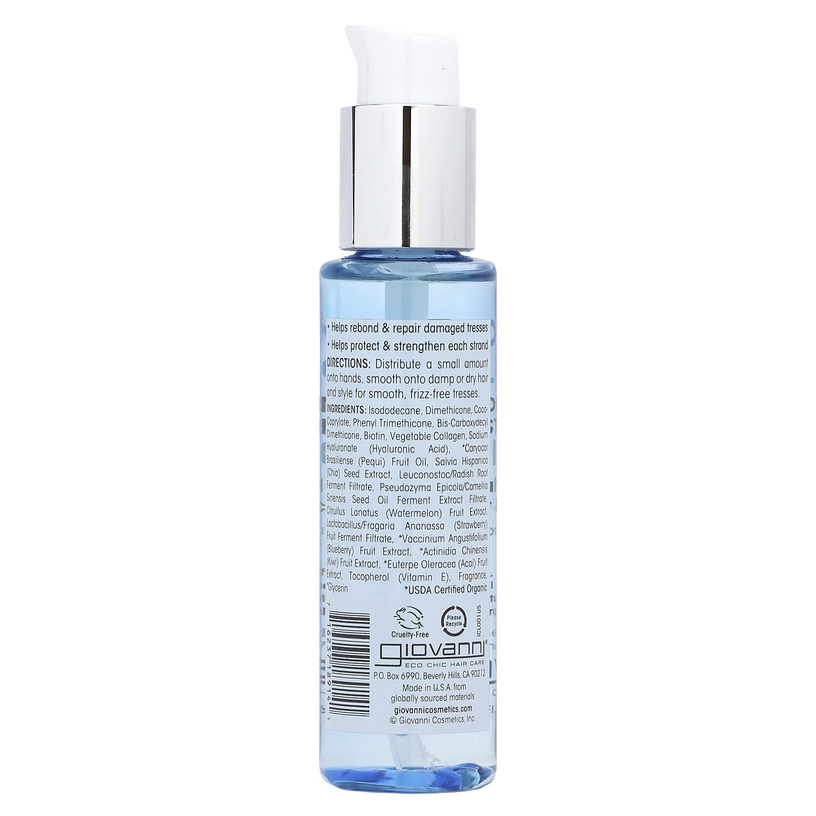 Giovanni, Biotin & Collagen Rebonding & Restoring Hair Oil, 1.9 fl oz (56 ml)
