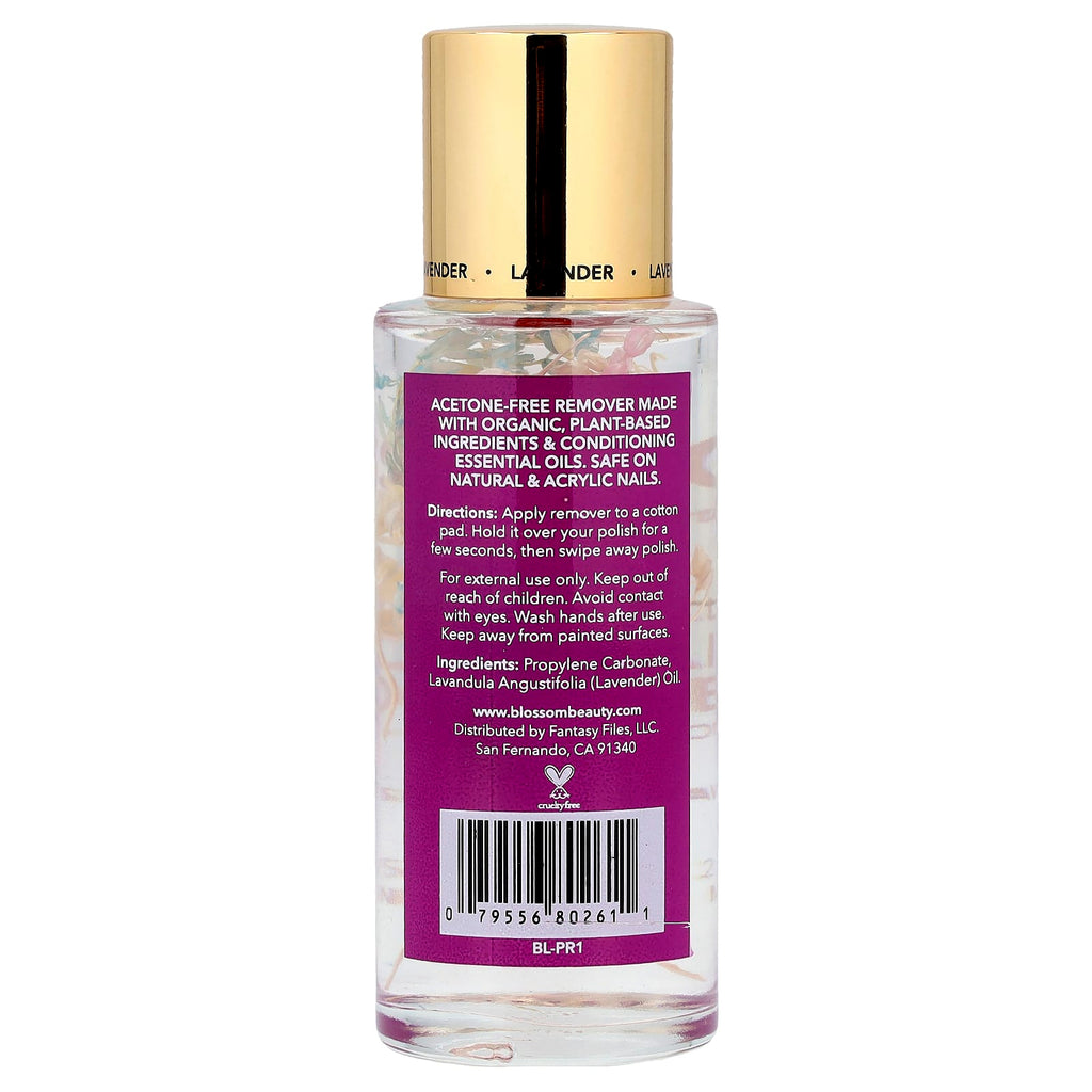Blossom, All-Natural Nail Polish Remover, Lavender, 2 fl oz (59 ml)