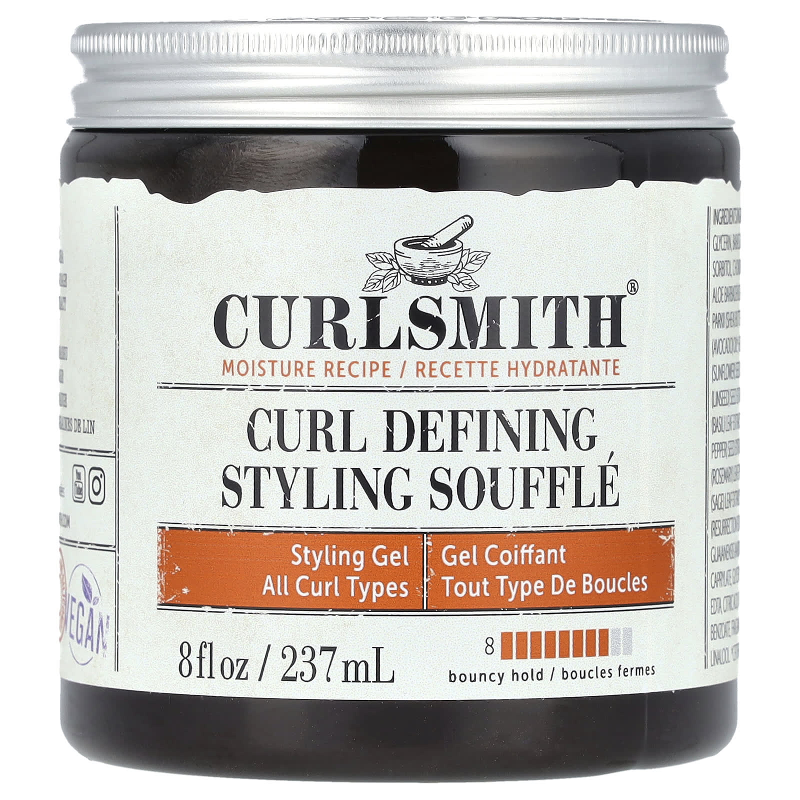 Curlsmith, Curl Defining Styling Souffle Styling Gel, All Curl Types, 8 fl oz (237 ml)