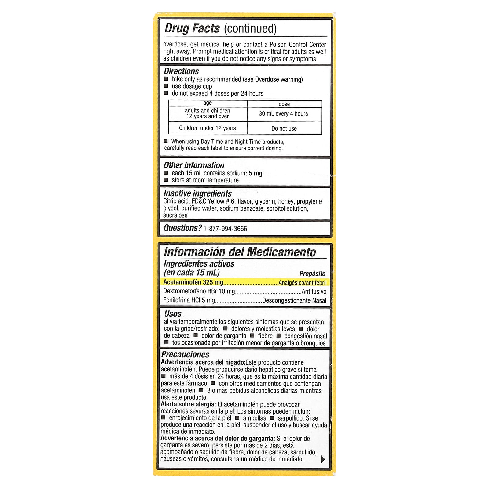 Tukol, Honey Multi Symptom, Cold & Flu, Day Time, Ages 12+, Natural Honey, 4 fl oz (118 ml)