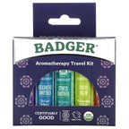 Badger, Aromatherapy Travel Kit, 5 Pack, 0.15 oz (4.3 g) Each