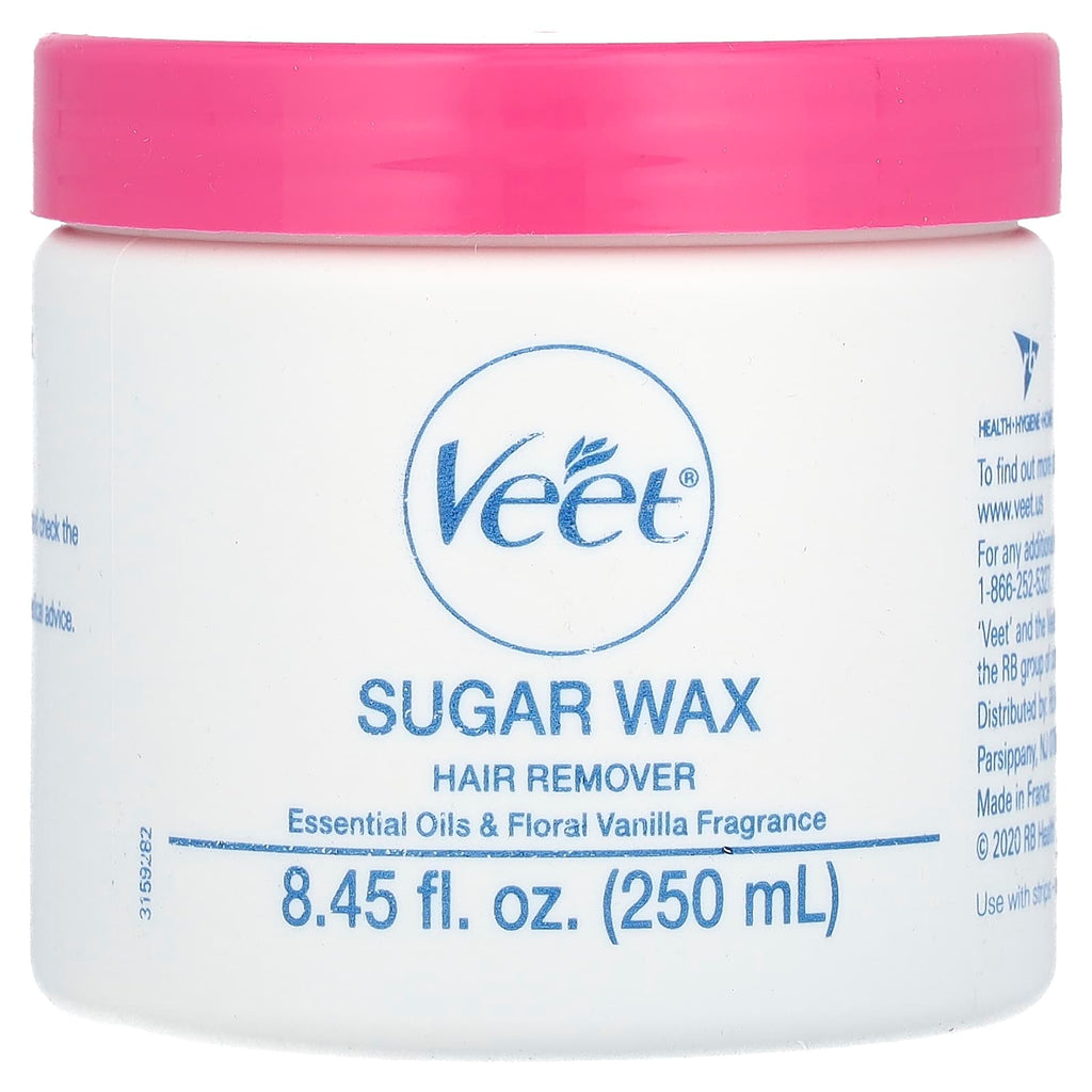 Veet, Sugar Wax Hair Remover, Essential Oils & Floral Vanilla, 14 Pieces