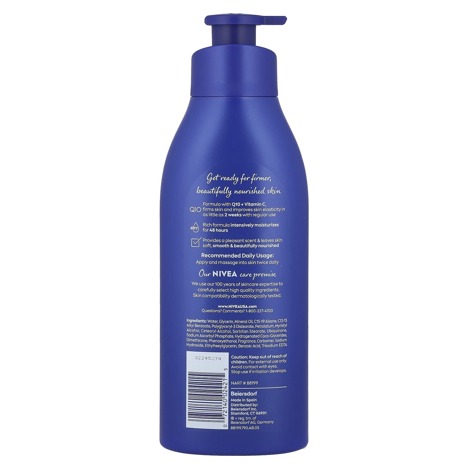 Nivea, Body Lotion, Skin Firming Nourishing Hydration , 16.9 fl oz (500 ml)