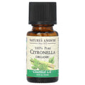 Nature's Answer, 100% Pure Organic Essential Oil Blend, Citronella, 0.5 fl oz (15 ml)