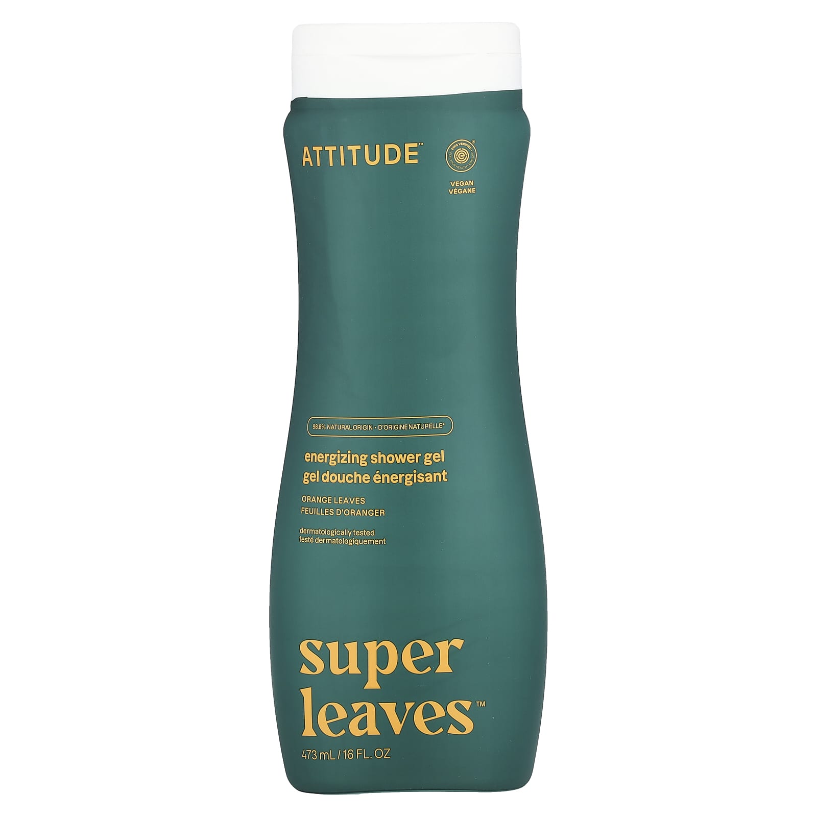 ATTITUDE, Super Leaves™, Energizing Shower Gel, Orange Leaves, 16 fl oz (473 ml)