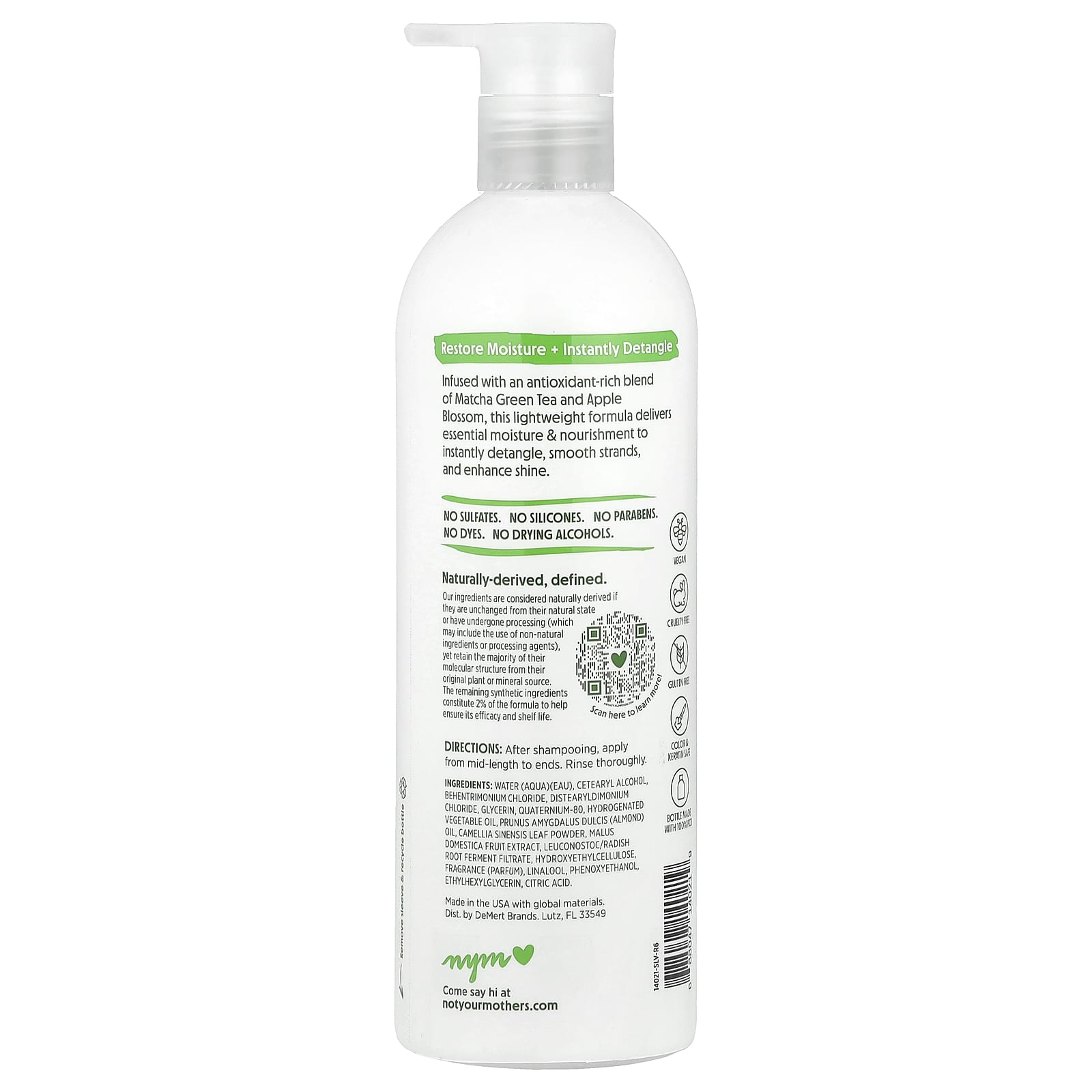 Not Your Mother's, Daily Nutrition Conditioner, Matcha Green Tea & Apple Blossom, 15.2 fl oz (450 ml)
