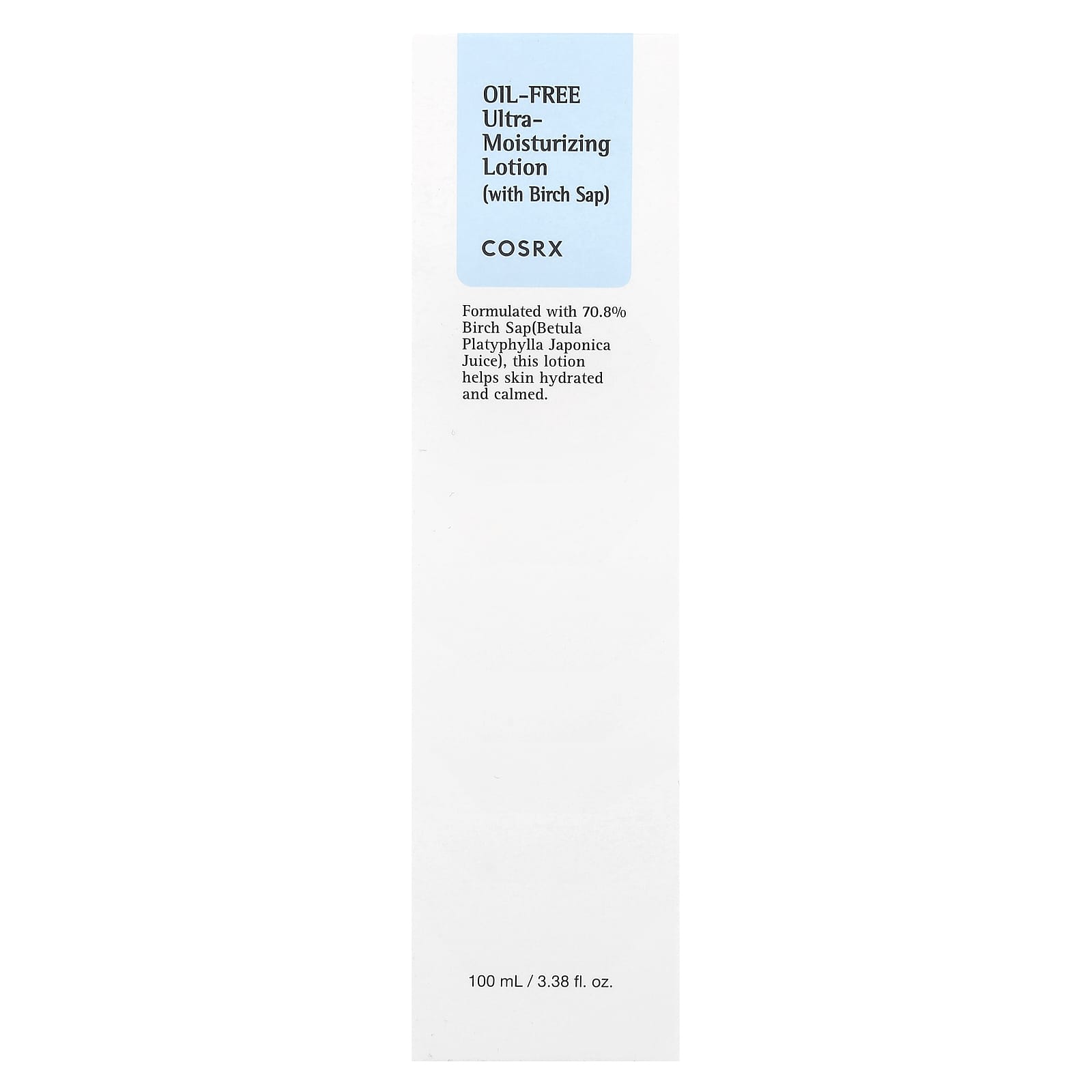 CosRx, Oil-Free Ultra-Moisturizing Lotion with Birch Sap, 3.38 fl oz (100 ml)