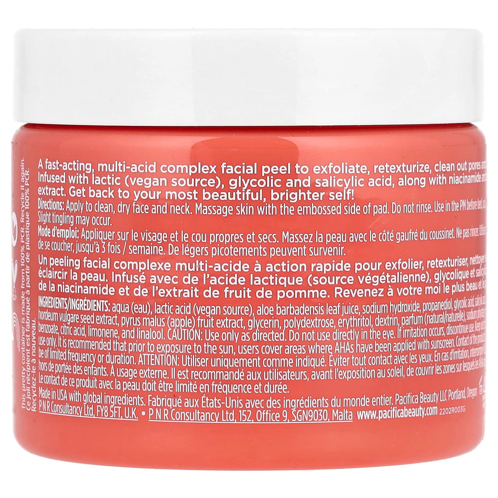 Pacifica, Glow Baby, Brightening Peel Pads, 60 Pads
