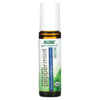 NOW Foods, Certified Organic Peppermint Roll-On, 1/3 fl oz (10 ml)