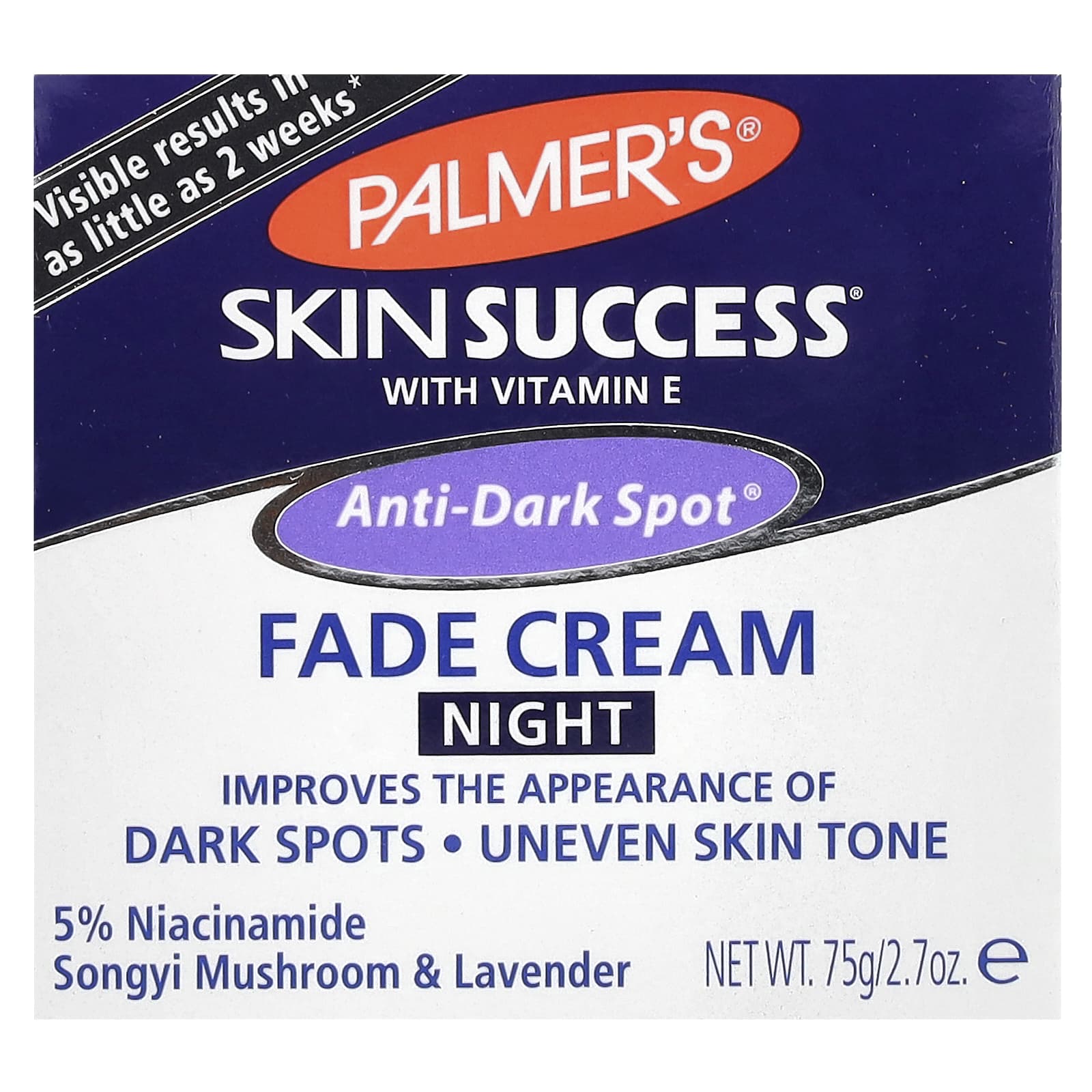 Palmer's, Skin Success® with Vitamin E, Anti-Dark Spot® Fade Cream, Night, 2.7 oz (75 g)